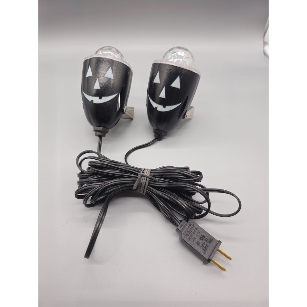 Gemmy Halloween LED Show Blue Green Spotlight Glow Indoor/Outdoor 1 Plug 2 Light